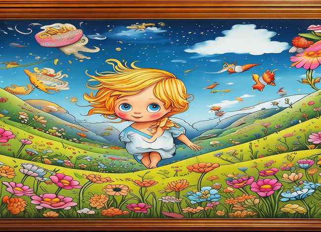 童话故事儿童画作品；童话故事绘画作品连环画