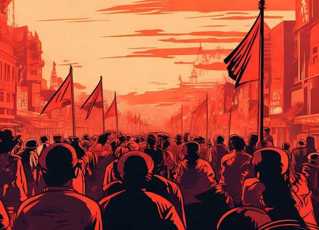 红色革命故事绘画，红色革命故事绘画图片大全简单