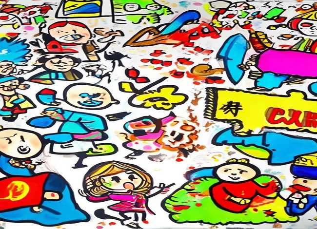 成语故事简笔画儿童画、成语故事简笔画大全 色彩