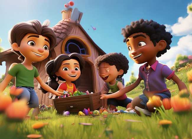 四个好朋友儿童故事（四个好朋友幼儿故事）