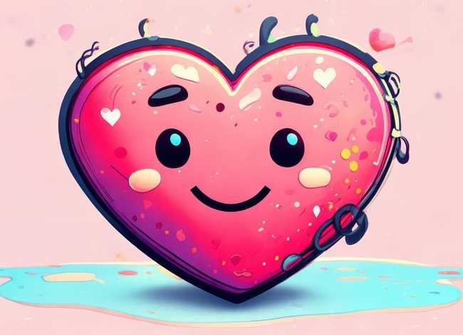 心字儿童卡通简笔画；心字儿童卡通简笔画图片