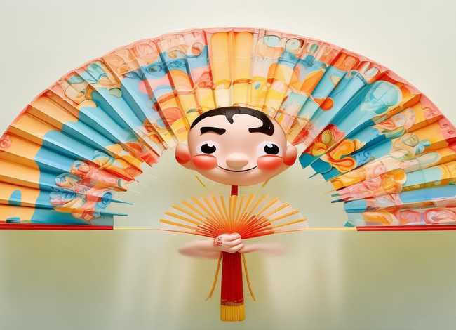 扇子画儿童画简单可爱 - 扇子画儿童画简单可爱又漂亮