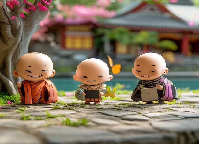 三个和尚儿童画；三个和尚儿童画简笔画