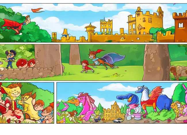 儿童连环画3张；儿童连环画3张怎么画