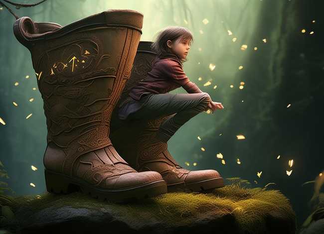 大靴子故事；大靴子的故事