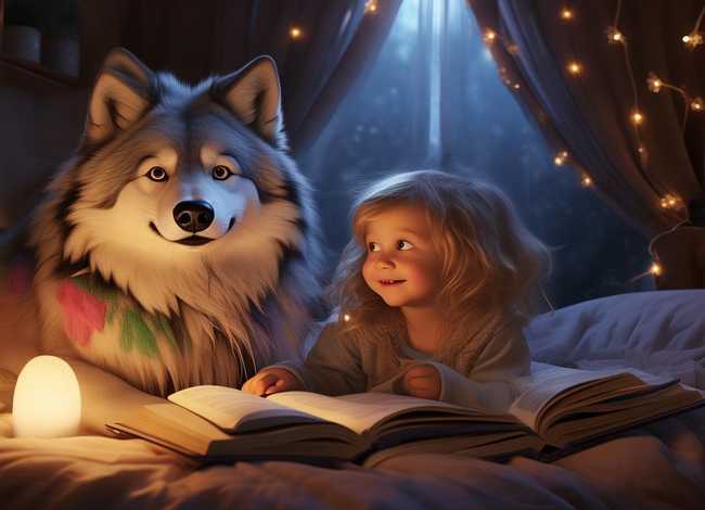 儿童睡前故事狼外婆；睡前故事狼外婆的故事