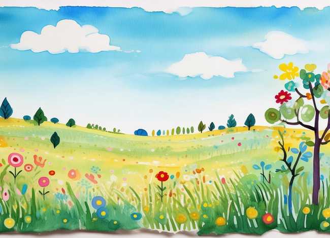 儿童水粉风景画图片大全；儿童水粉风景画图片大全简单