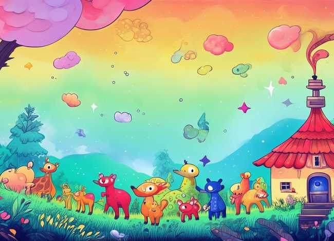 童话故事绘画作品图片儿童画、童话故事绘画作品图片
