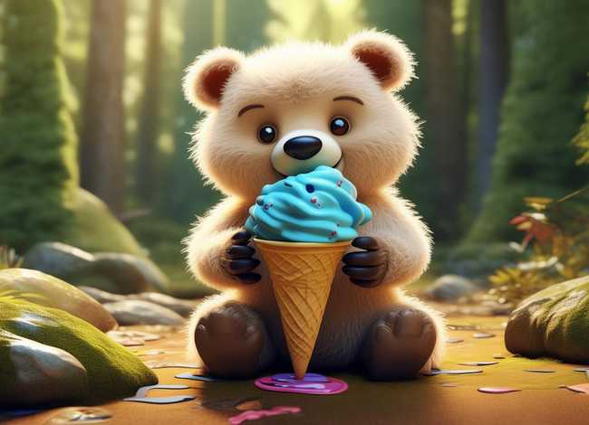 小熊吃冰淇淋的故事，小熊吃冰淇淋的故事mp3