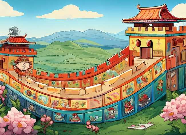 中国长城的故事儿童 - 长城 中国的故事