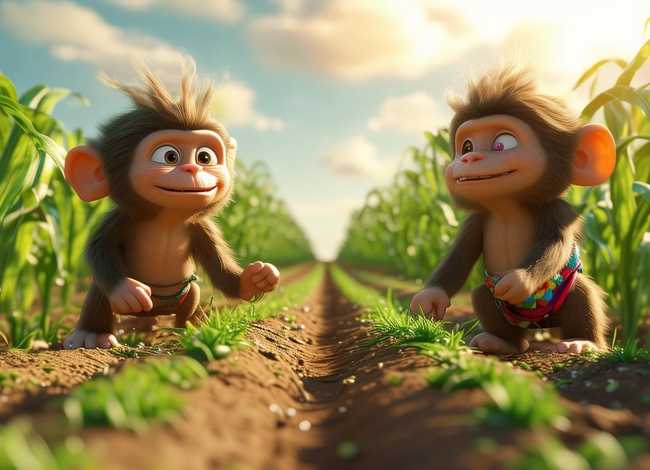 儿童睡前故事猴哥猴弟种玉米 猴哥和猴弟种玉米的故事