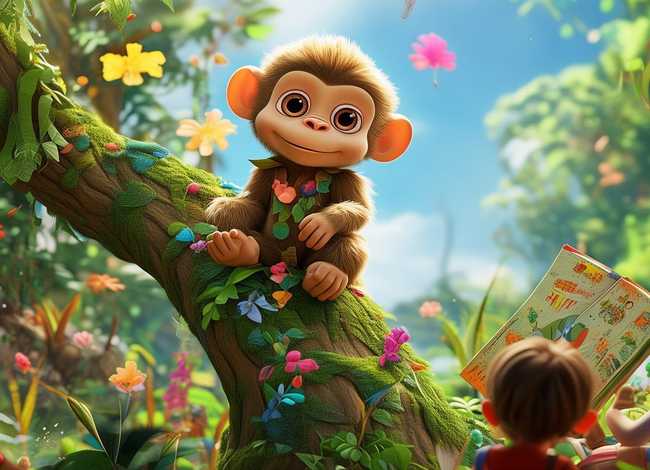 有关小猴的儿童故事、有关小猴子的幼儿故事