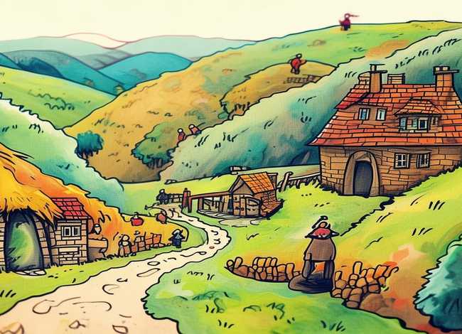 画里的故事简笔画 - 画里的故事简笔画图片