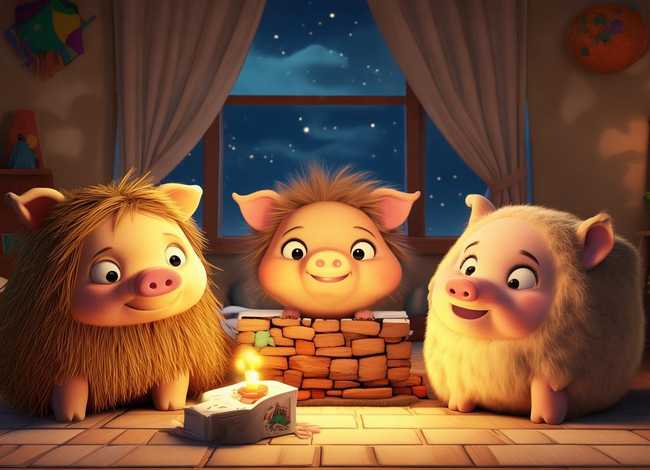 小孩睡前故事三只小猪，小孩故事睡前故事三只小猪