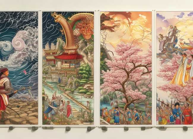 连环画神话故事（连环画神话故事四个情景怎么画）