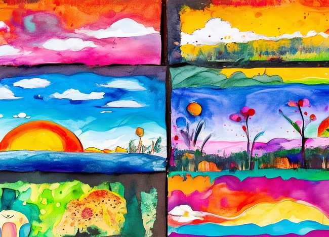 儿童水粉 - 儿童水粉画图片大全