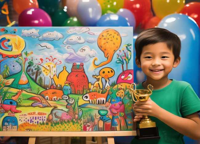 儿童获奖绘画作品，儿童获奖绘画作品感言