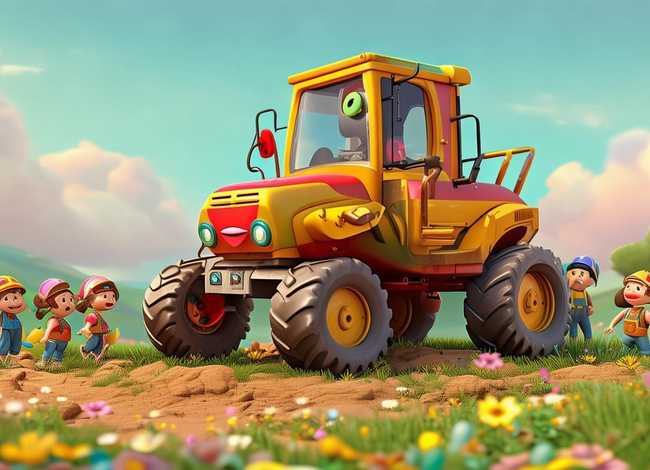 儿童挖掘机童话故事、挖掘机的幼儿故事
