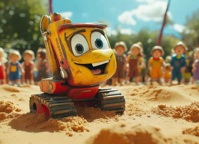 儿童故事挖掘机的故事 - 幼儿挖掘机的故事