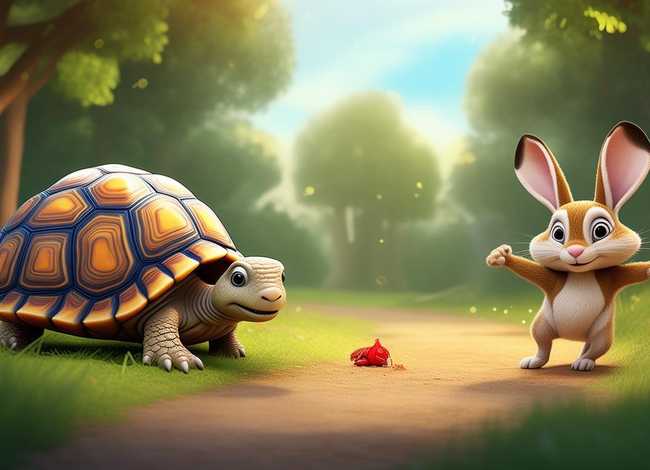 五岁儿童故事龟兔赛跑；幼儿故事《龟兔赛跑》