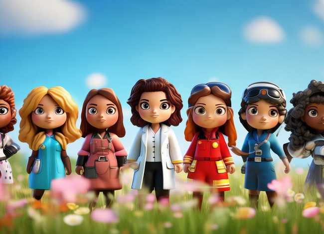 巾帼英雄儿童画；巾帼英雄儿童画图片大全