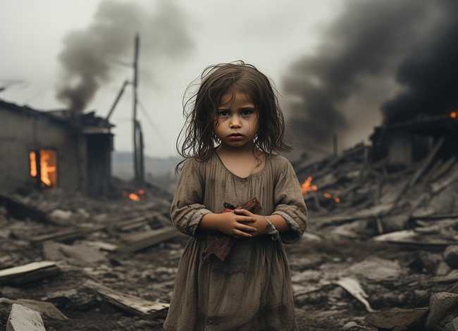 战争儿童图片（战争儿童悲惨图片获奖）