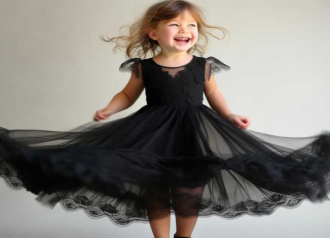 自做儿童黑纱裙 - 自制儿童纱裙教程