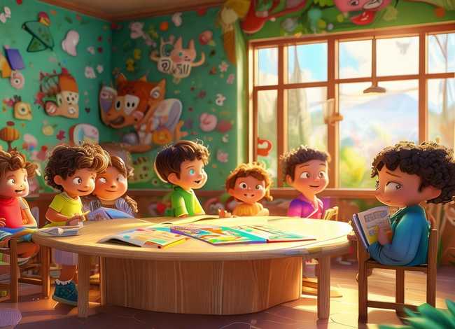 讲故事儿童图文 讲故事的图片怎么画幼儿园