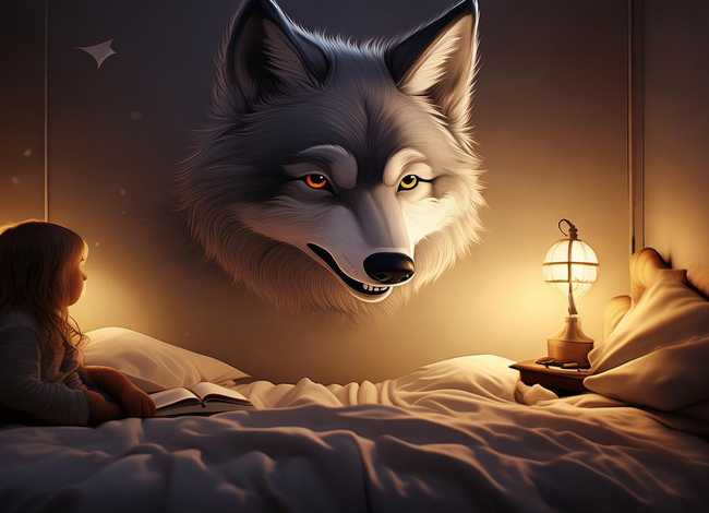 睡前小故事狼的故事，宝宝睡前故事狼的故事