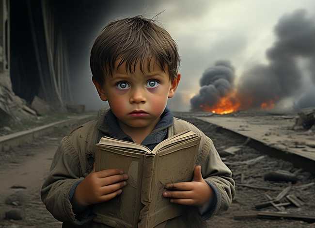 战争中儿童的故事50字、战争中的儿童资料