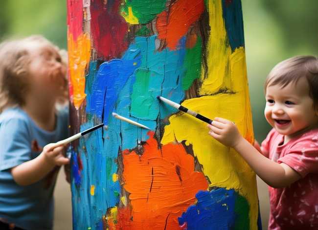 儿童故事树干涂色 儿童画树干涂什么颜色