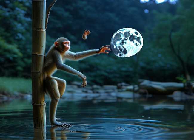 捞月亮的猴子故事(捞月亮的猴子故事内容) 捞月亮的猴子故事(捞月亮的猴子故事内容)