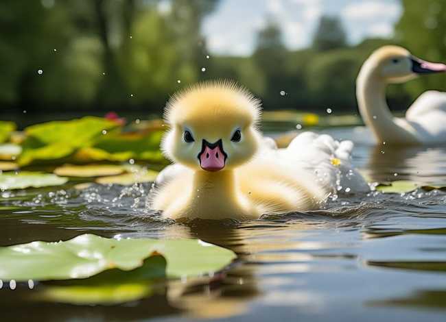 天鹅宝宝趣味故事、天鹅宝宝趣味故事图片