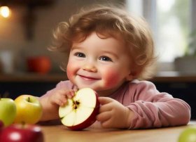 儿童吃苹果的好处与功效与作用（儿童吃苹果的好处与功效与作用图片）