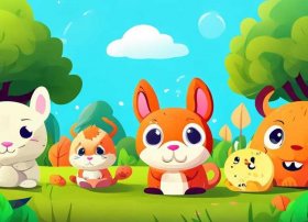 小动物儿童画图片大全 - 小动物儿童画图片大全简单