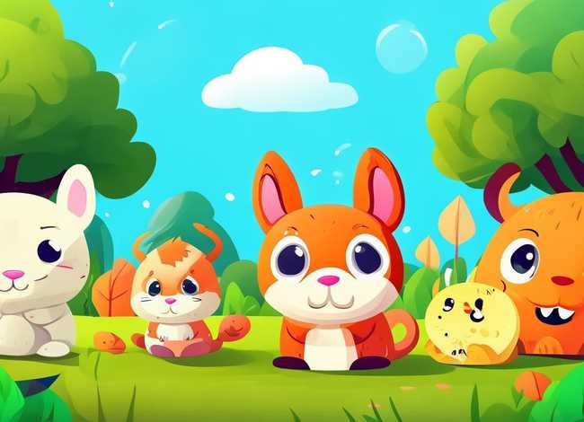 小动物儿童画图片大全 - 小动物儿童画图片大全简单