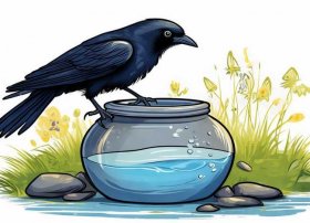 乌鸦喝水绘本故事ppt 乌鸦喝水绘本故事图画可打印