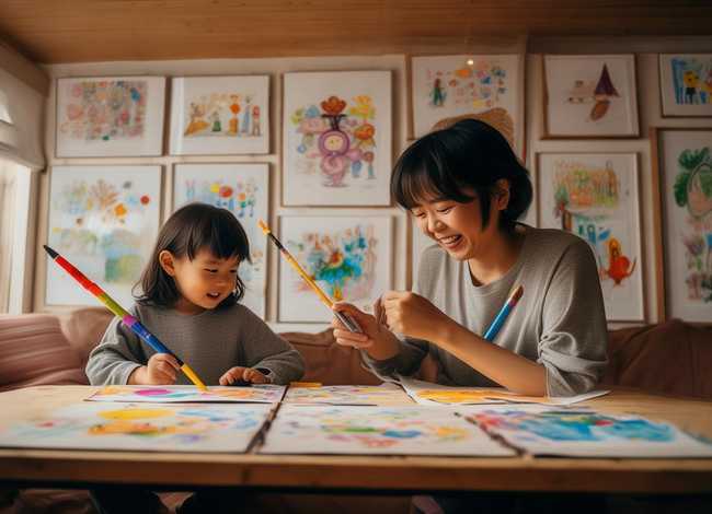 亲子画手绘故事（亲子画手绘故事大全）