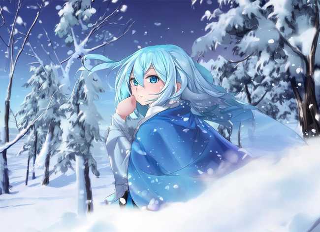 冰蓝色的故事 - 冰蓝色的动漫人物图片