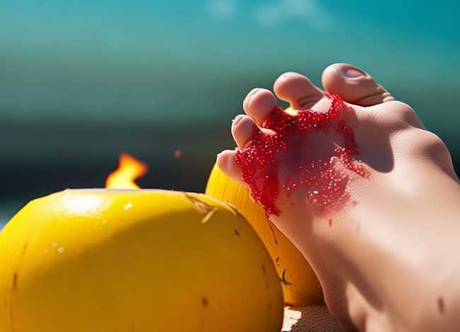 椰子拖鞋烧脚；椰子拖鞋烧脚怎么办