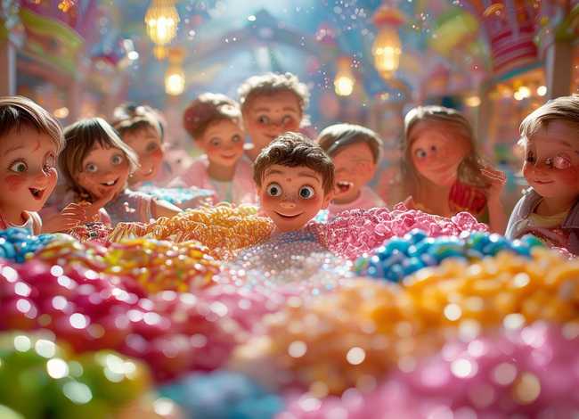 吃糖果的故事儿童、贪吃糖果的故事