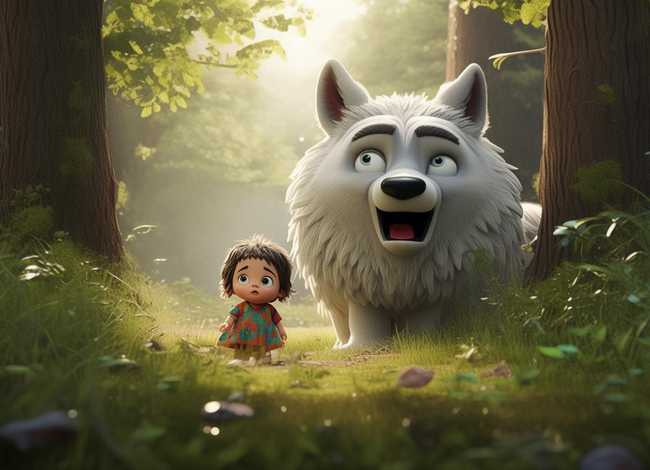 儿童故事狼来了背景视频 - 幼儿狼来了故事背景音乐纯音乐