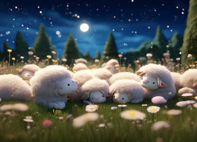 小羊睡觉的故事 小羊睡觉的故事图片