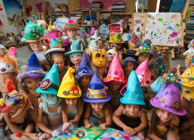 儿童创意帽子制作（儿童创意帽子制作图片）