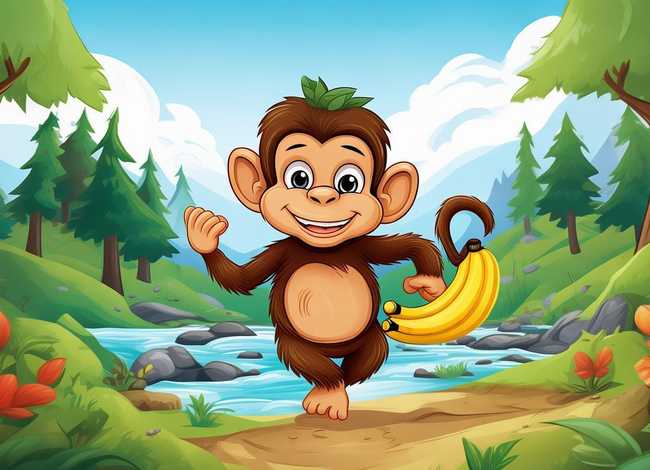 小猴下山的故事（小猴下山的故事简短绘本）