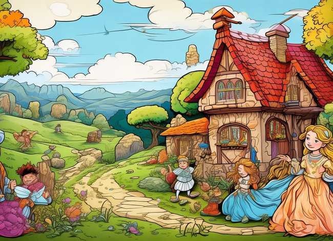 童话故事漫画简笔画完整版 - 童话故事简笔画完整版