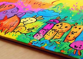 儿童亲子绘画作品图片 儿童亲子绘画作品图片简单