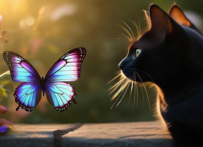 猫和蝴蝶故事；猫和蝴蝶的故事