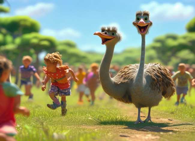 鸵鸟儿童故事（鸵鸟幼儿故事）
