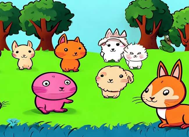 小动物儿童画图片大全 - 小动物儿童画图片大全简单